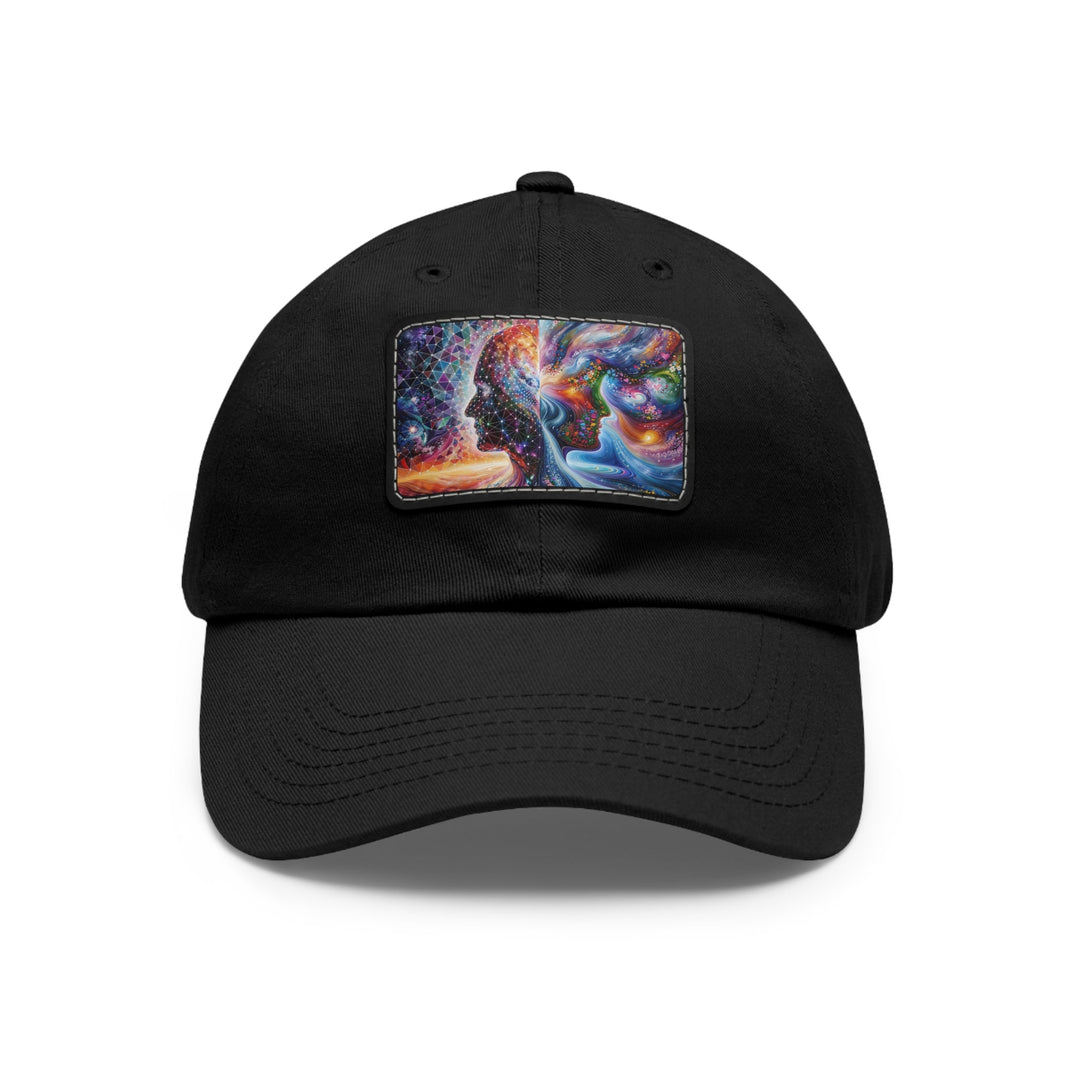 Cosmic Dream Silhouette - Dad Hat - Hats - g(0D·IO) - Black / Black patch - Rectangle - One size