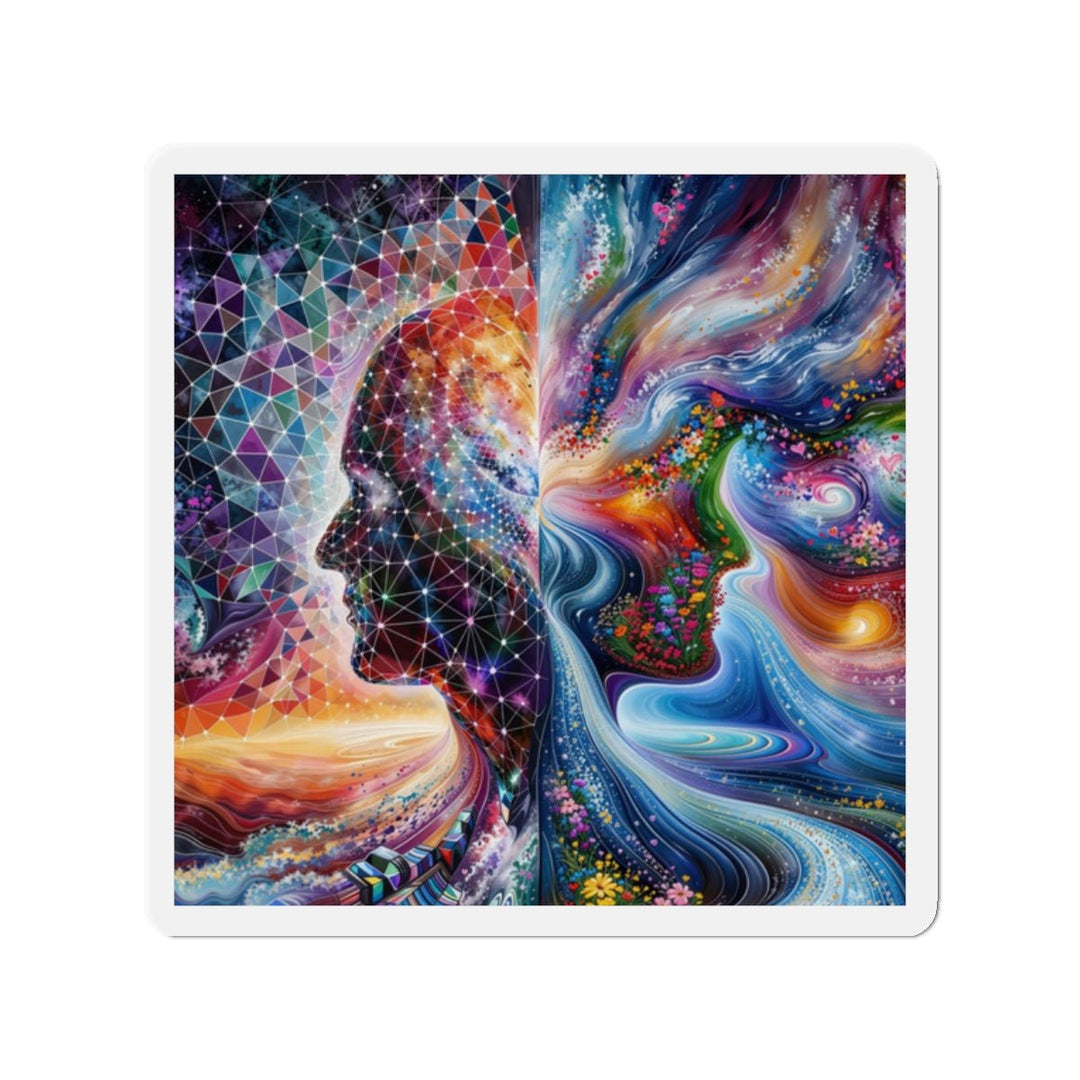Cosmic Dream Silhouette - Die-cut Magnet - Home Decor - g(0D·IO) - 2" x 2" - Die-Cut - 1 pc