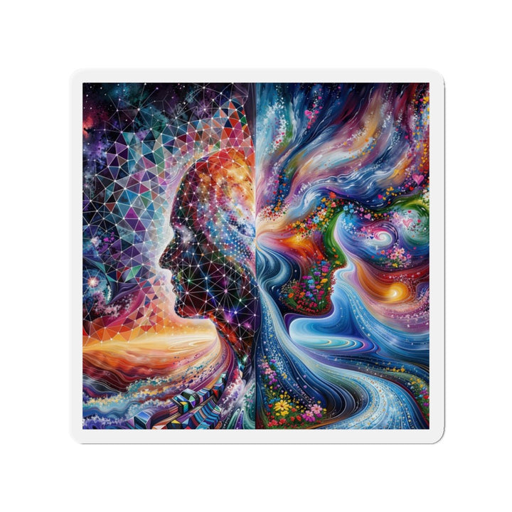 Cosmic Dream Silhouette - Die-cut Magnet - Home Decor - g(0D·IO) - 5" x 5" - Die-Cut - 1 pc