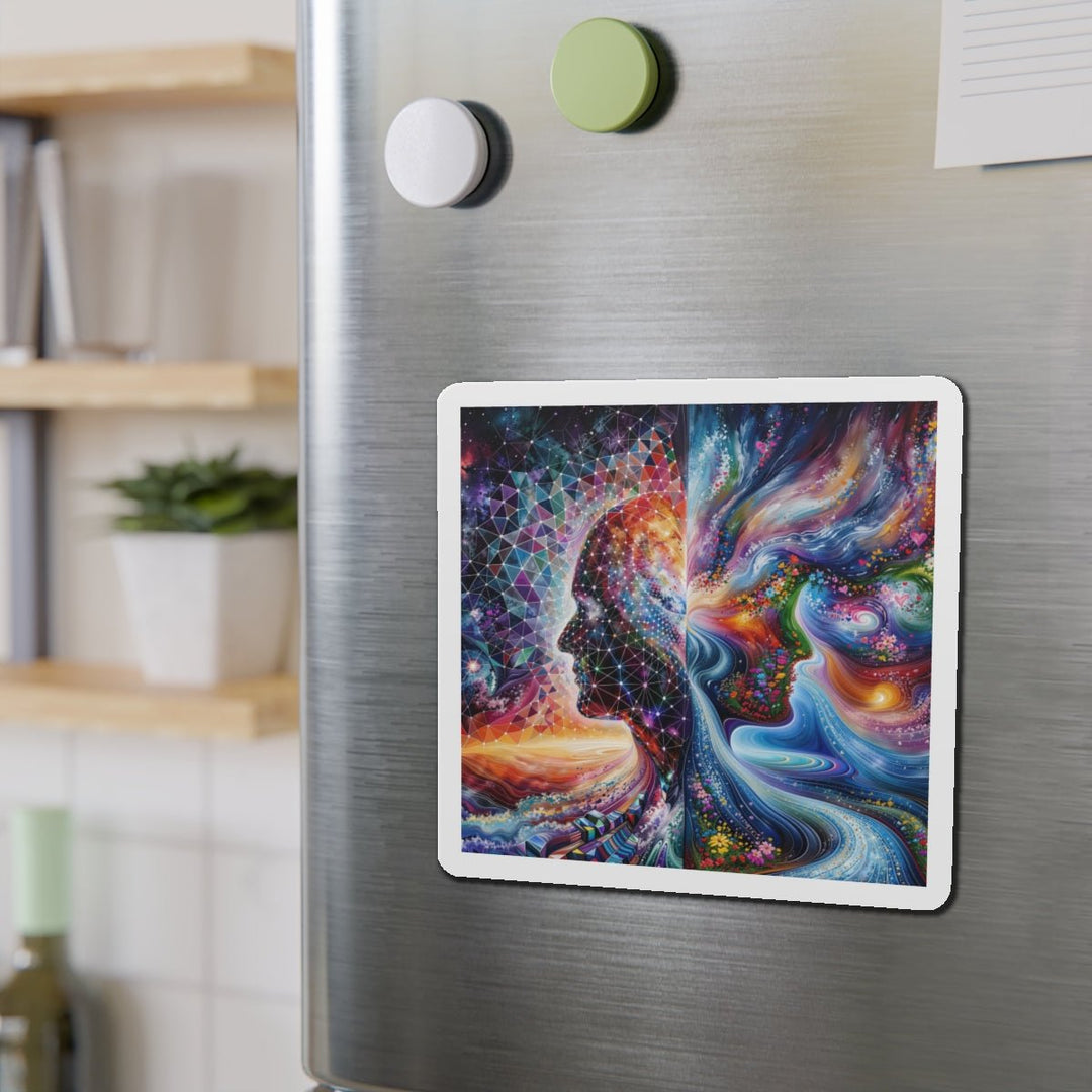 Cosmic Dream Silhouette - Die-cut Magnet - Home Decor - g(0D·IO) - 6 × 6" - Die-Cut - 1 pc