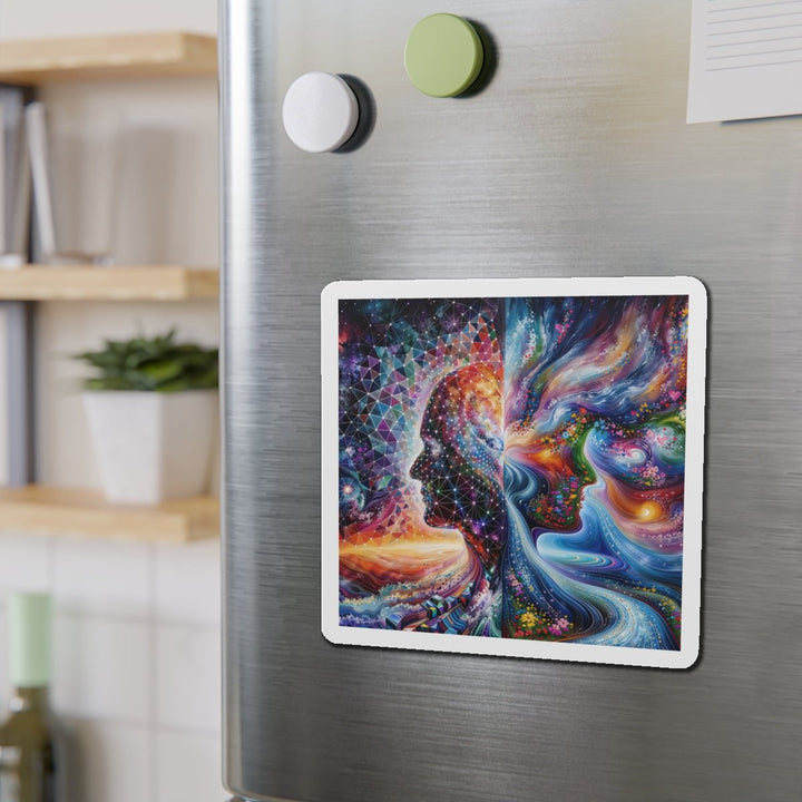 Cosmic Dream Silhouette - Die-cut Magnet - Home Decor - g(0D·IO) - 6 × 6" - Die-Cut - 1 pc