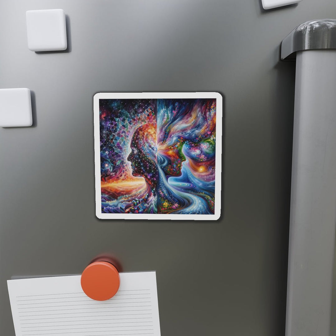 Cosmic Dream Silhouette - Die-cut Magnet - Home Decor - g(0D·IO) - 6 × 6" - Die-Cut - 1 pc