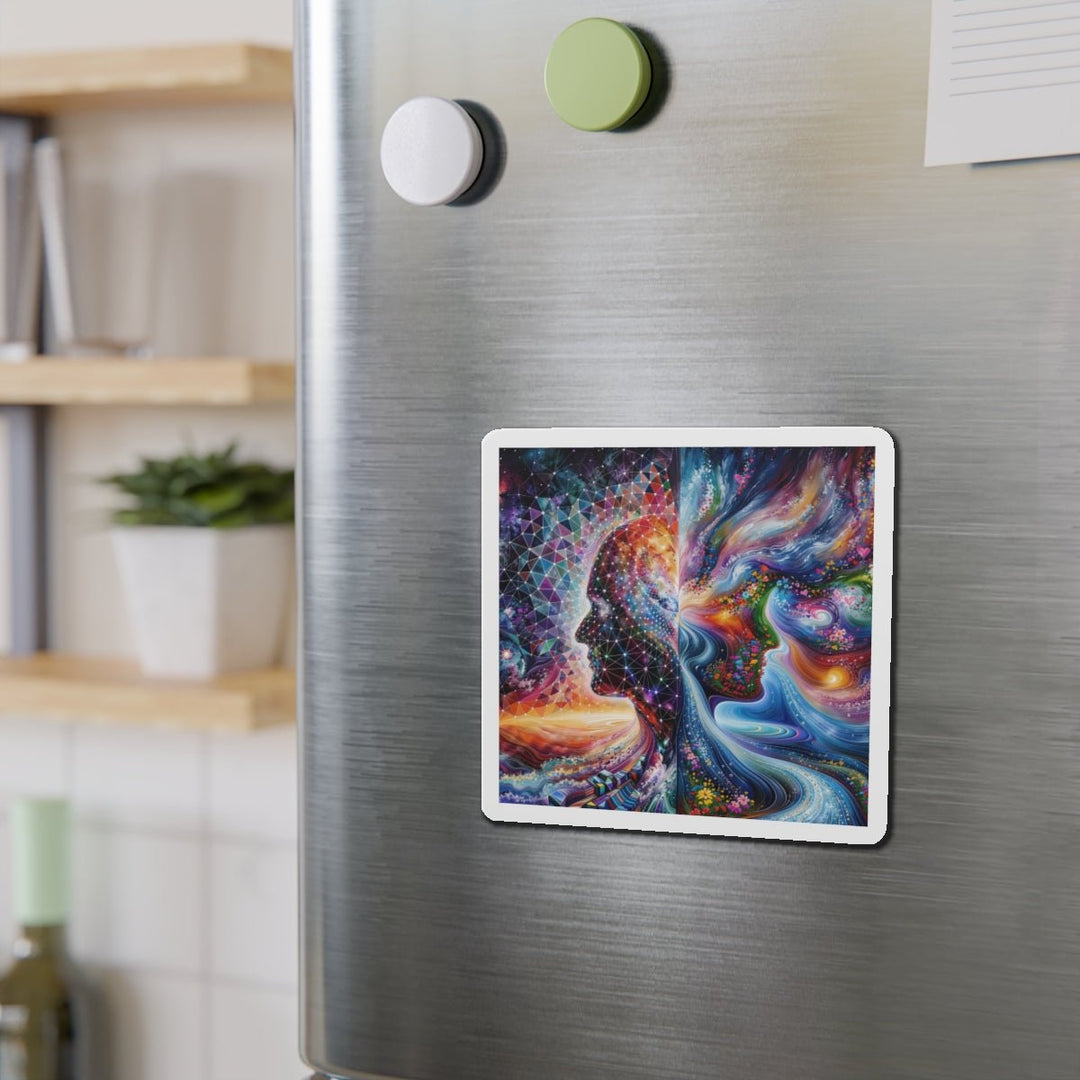 Cosmic Dream Silhouette - Die-cut Magnet - Home Decor - g(0D·IO) - 6 × 6" - Die-Cut - 1 pc