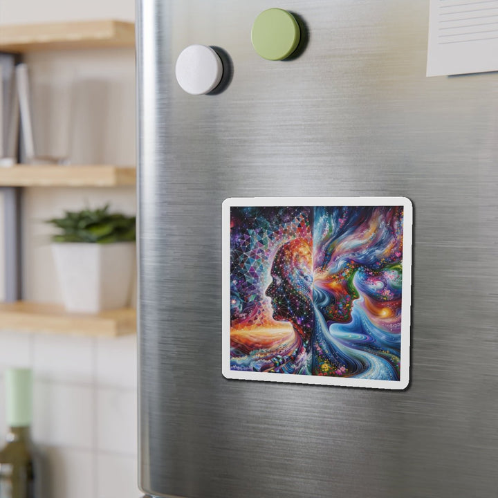 Cosmic Dream Silhouette - Die-cut Magnet - Home Decor - g(0D·IO) - 6 × 6" - Die-Cut - 1 pc