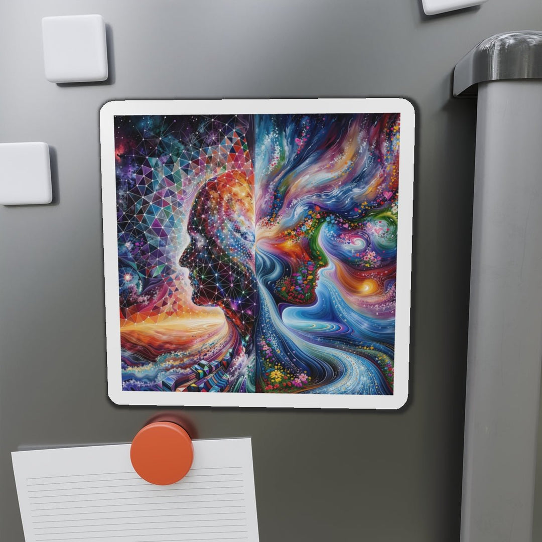 Cosmic Dream Silhouette - Die-cut Magnet - Home Decor - g(0D·IO) - 6 × 6" - Die-Cut - 1 pc