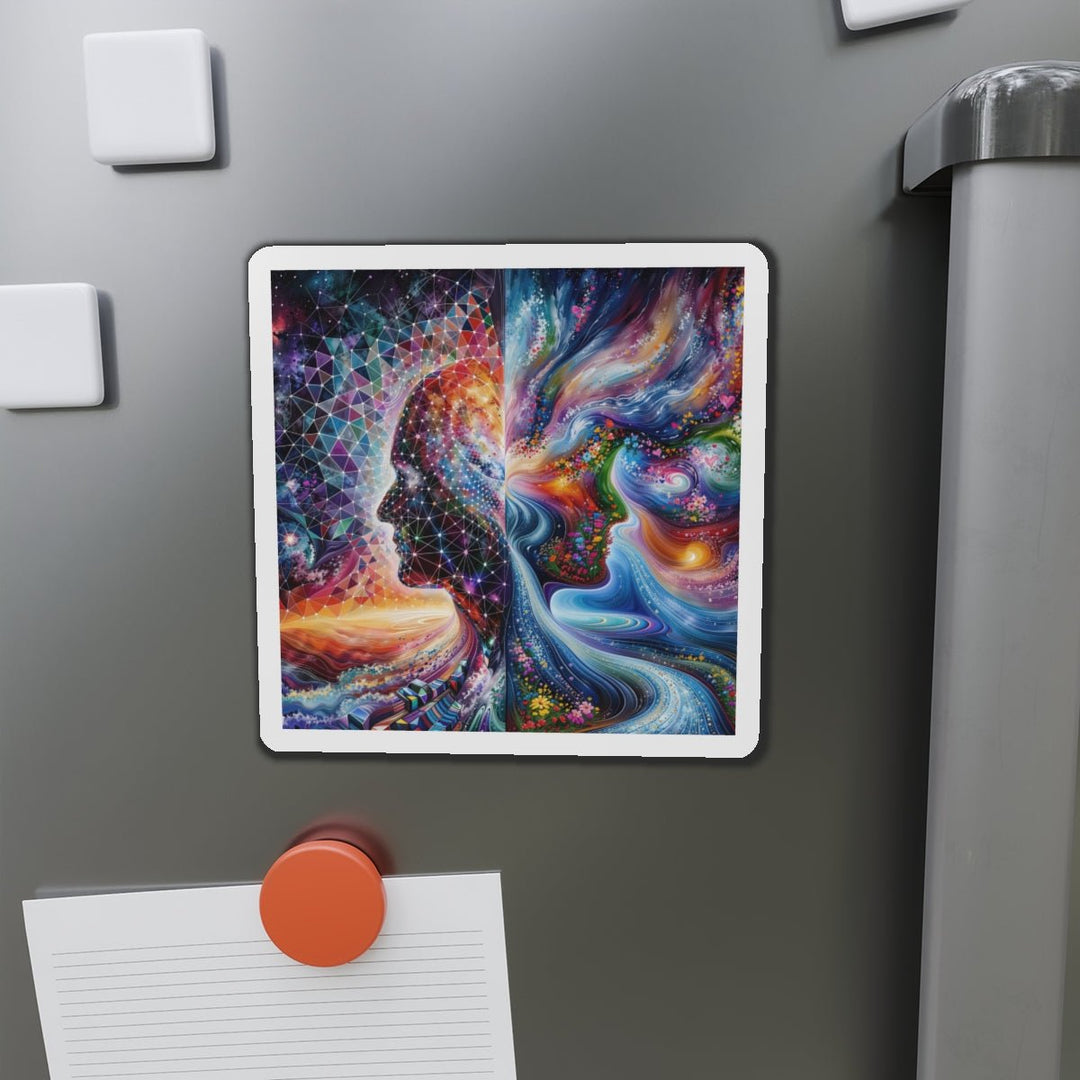 Cosmic Dream Silhouette - Die-cut Magnet - Home Decor - g(0D·IO) - 6 × 6" - Die-Cut - 1 pc