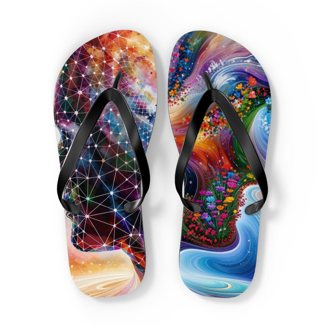 Cosmic Dream Silhouette - Flip Flops - Shoes - g(0D·IO) - XL - Black sole -