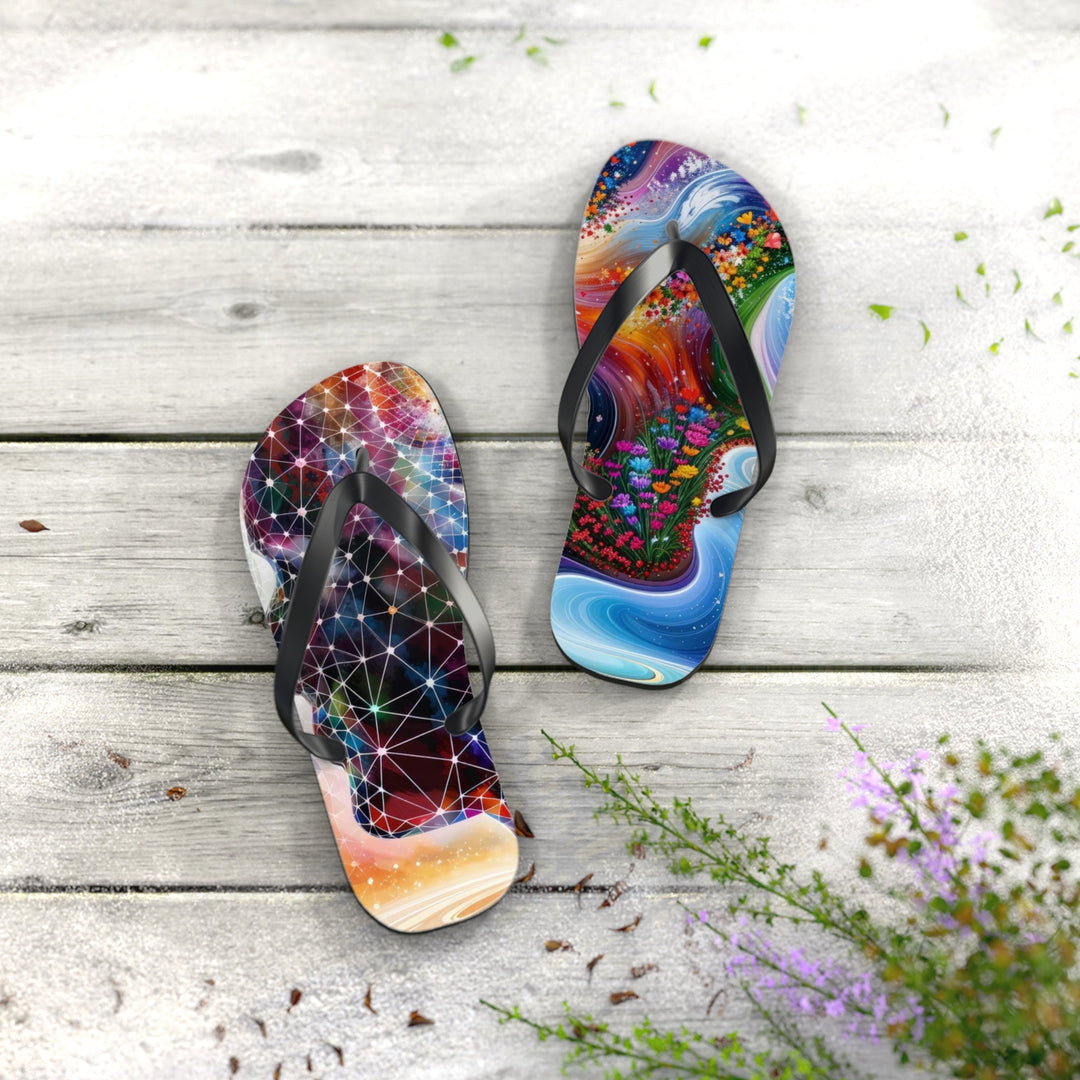 Cosmic Dream Silhouette - Flip Flops - Shoes - g(0D·IO) - XL - Black sole -