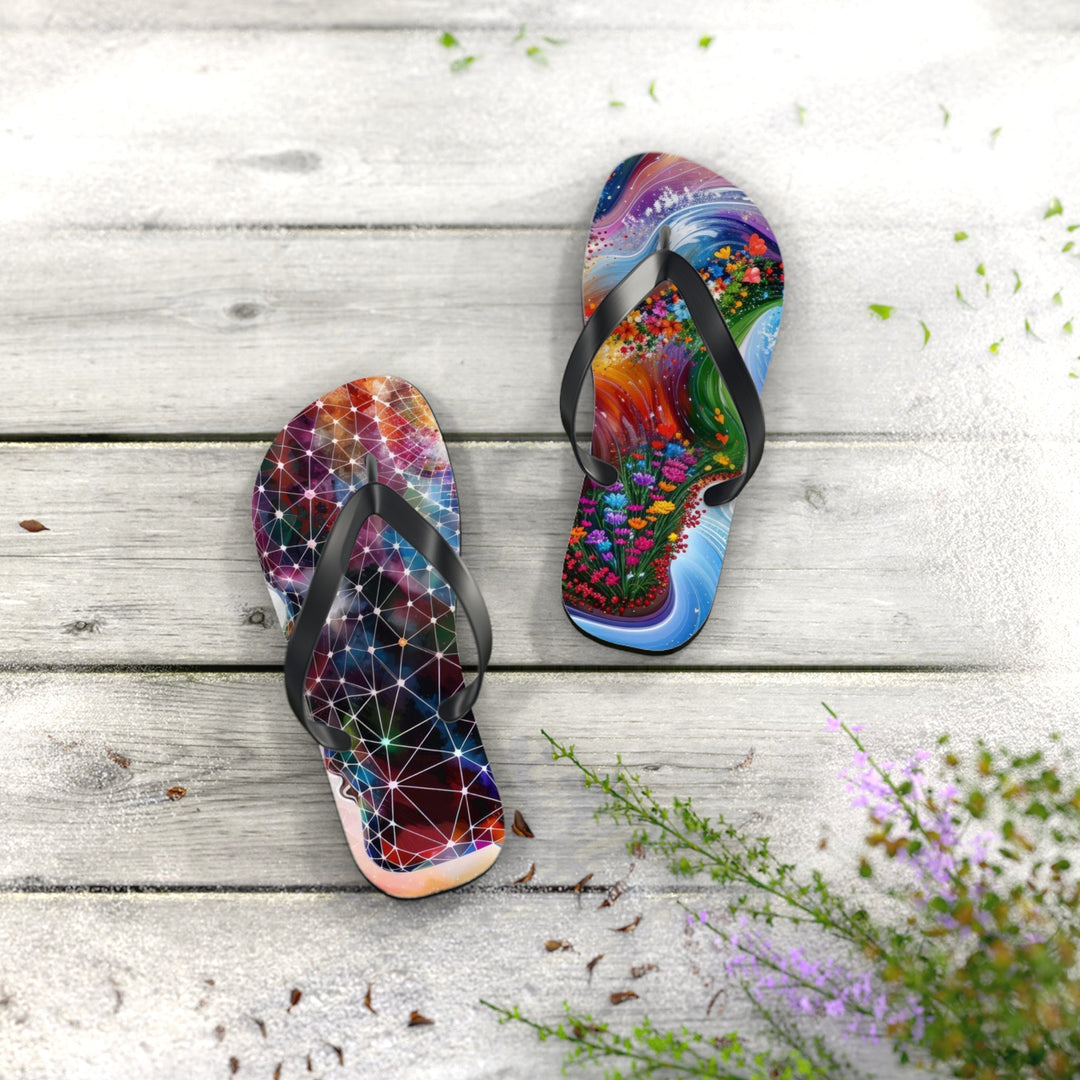 Cosmic Dream Silhouette - Flip Flops - Shoes - g(0D·IO) - XL - Black sole -