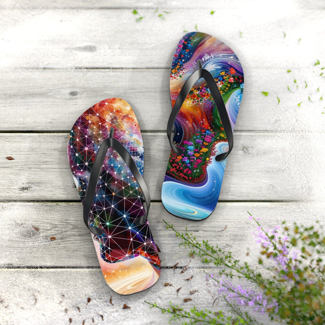 Cosmic Dream Silhouette - Flip Flops - Shoes - g(0D·IO) - XL - Black sole -