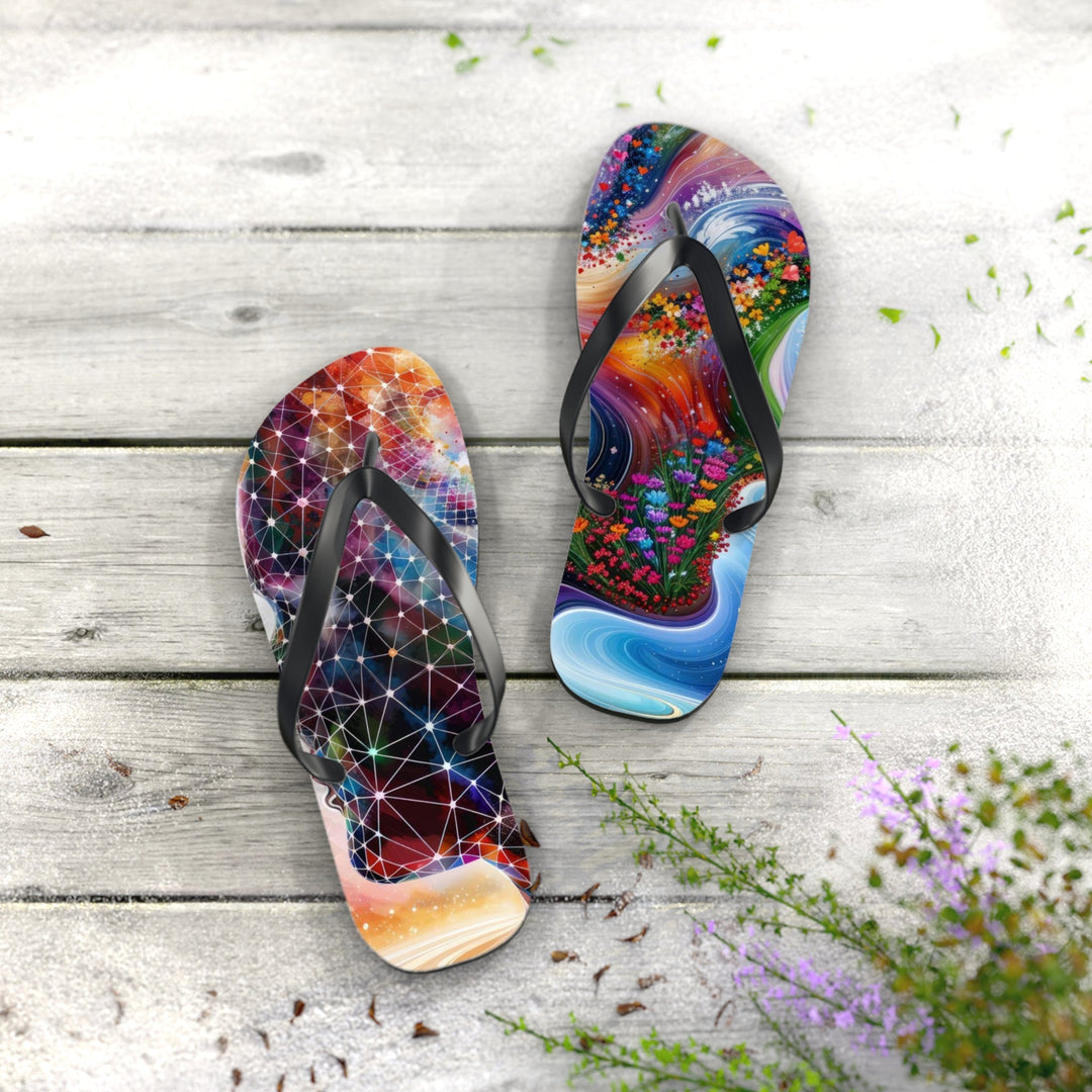 Cosmic Dream Silhouette - Flip Flops - Shoes - g(0D·IO) - XL - Black sole -