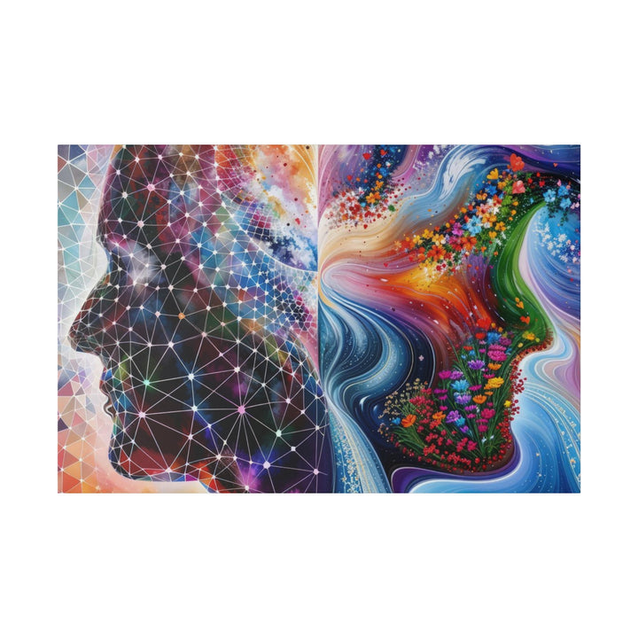 Cosmic Dream Silhouette - Matte Canvas - Canvas - g(0D·IO) - 48″ x 32″ (Horizontal) - 0.75'' -