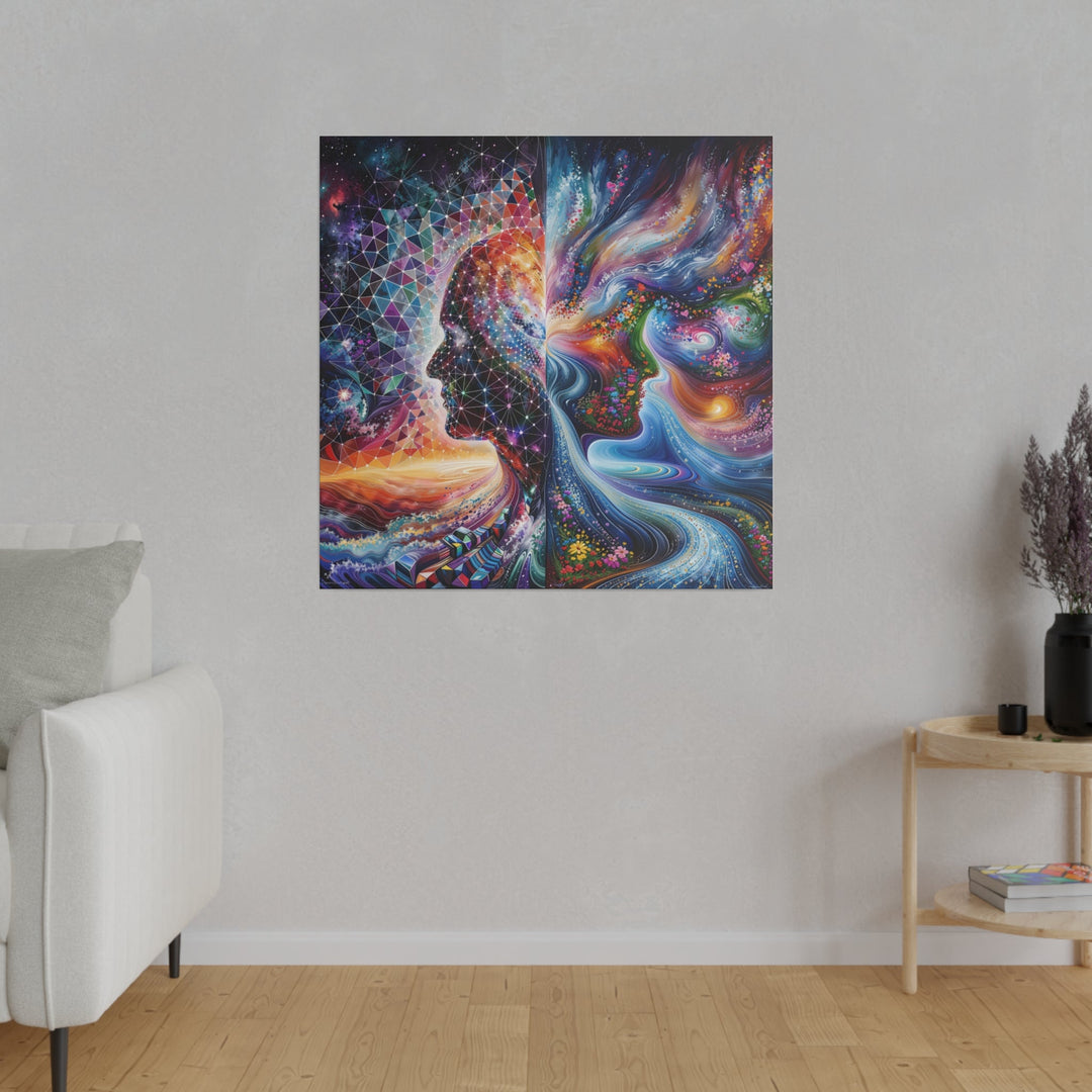 Cosmic Dream Silhouette - Matte Canvas - Canvas - g(0D·IO) - 32" x 32" (Square) - 0.75'' -