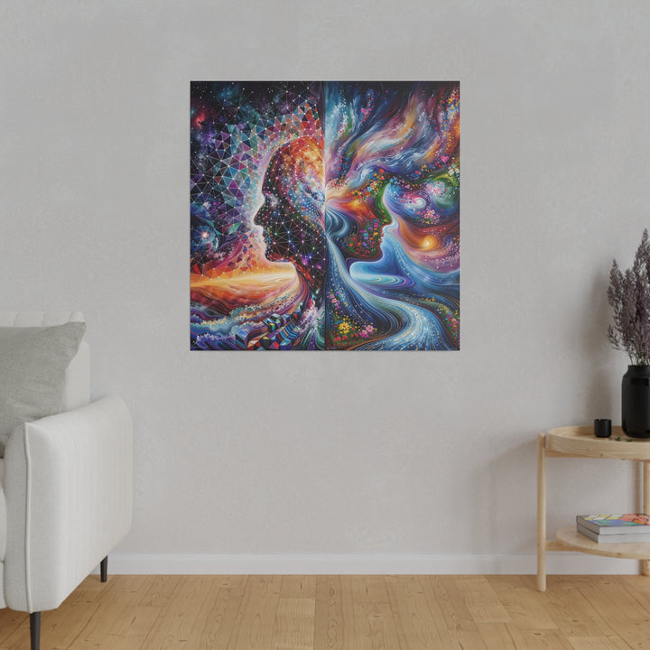 Cosmic Dream Silhouette - Matte Canvas - Canvas - g(0D·IO) - 32" x 32" (Square) - 0.75'' -