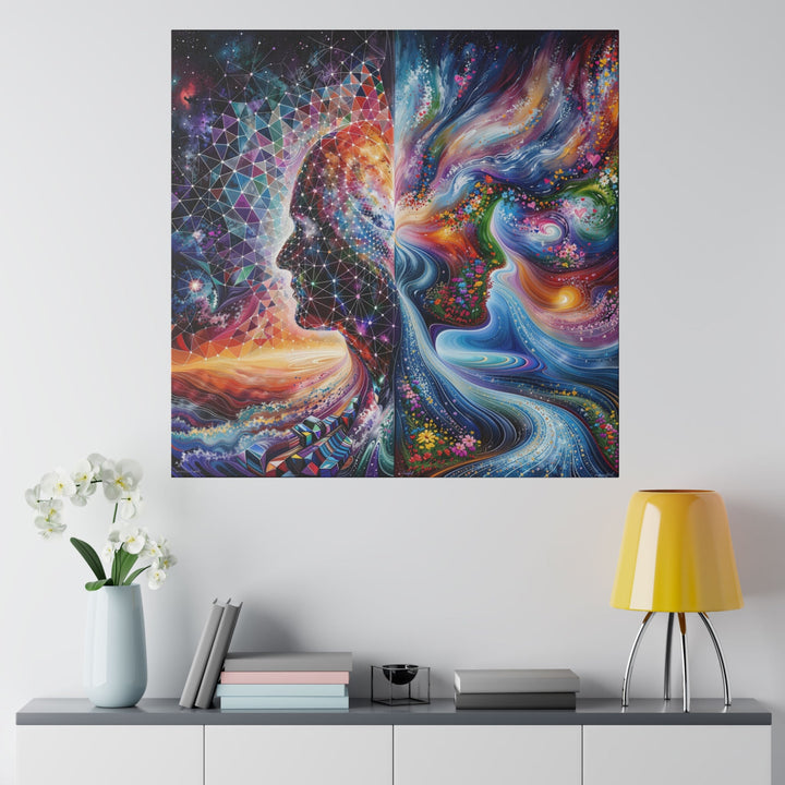 Cosmic Dream Silhouette - Matte Canvas - Canvas - g(0D·IO) - 32" x 32" (Square) - 0.75'' -