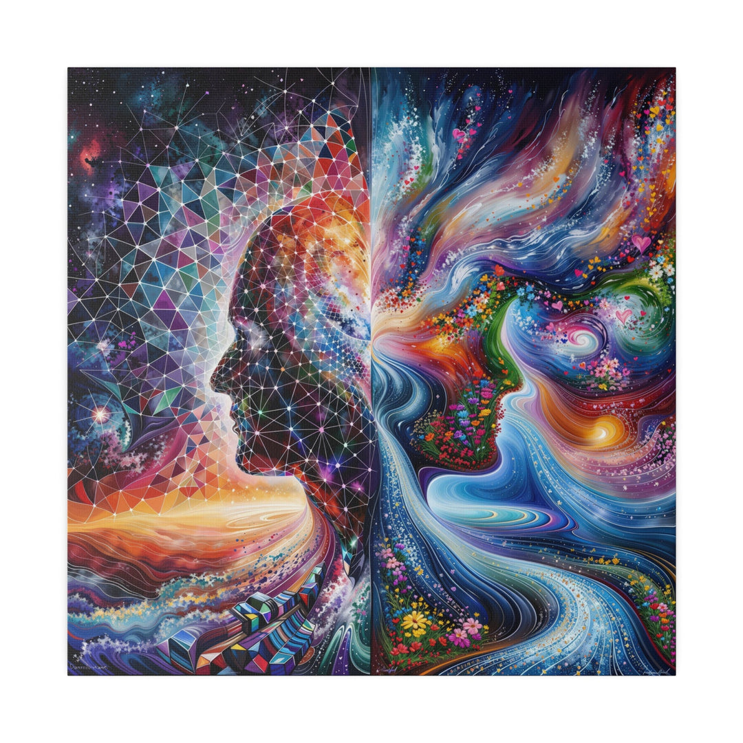 Cosmic Dream Silhouette - Matte Canvas - Canvas - g(0D·IO) - 32" x 32" (Square) - 0.75'' -