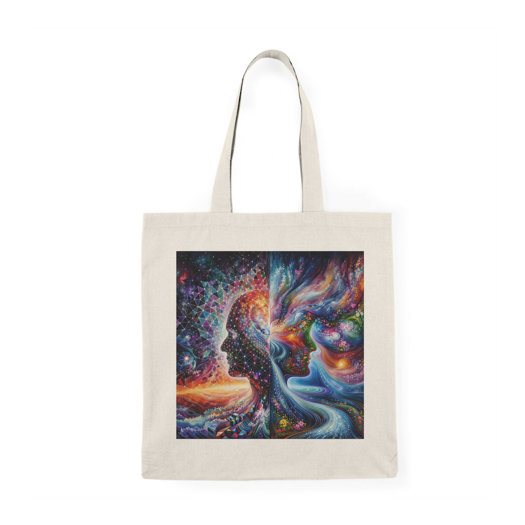 Cosmic Dream Silhouette - Natural Tote Bag - Bags - g(0D·IO) - 15" x 16" - Natural -