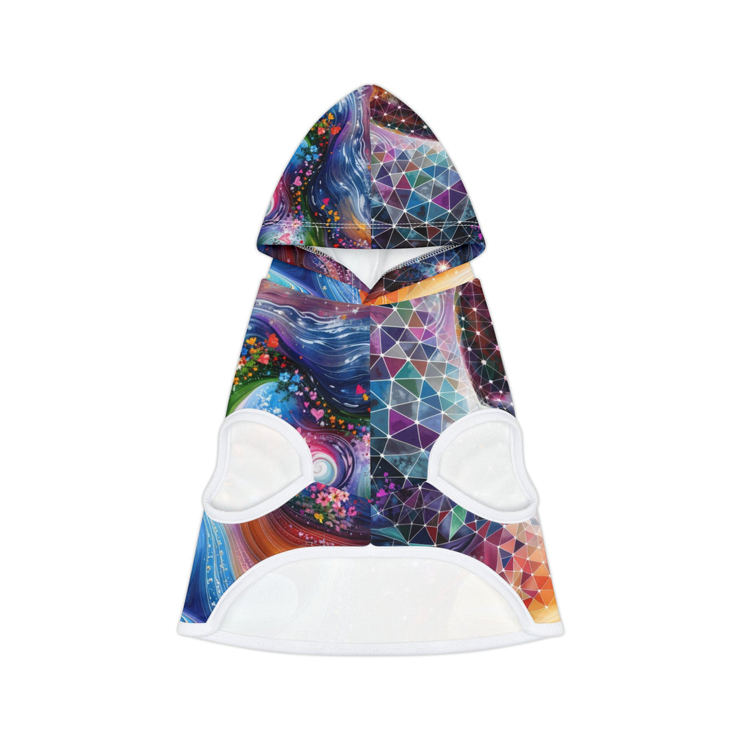 Cosmic Dream Silhouette - Pet Hoodie - Pets - g(0D·IO) - XXS - White Rib -