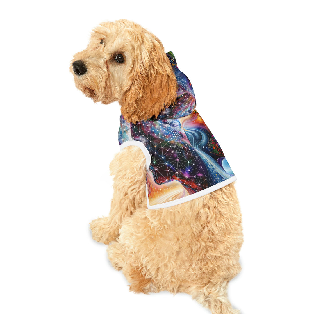 Cosmic Dream Silhouette - Pet Hoodie - Pets - g(0D·IO) - XXS - Black Rib -