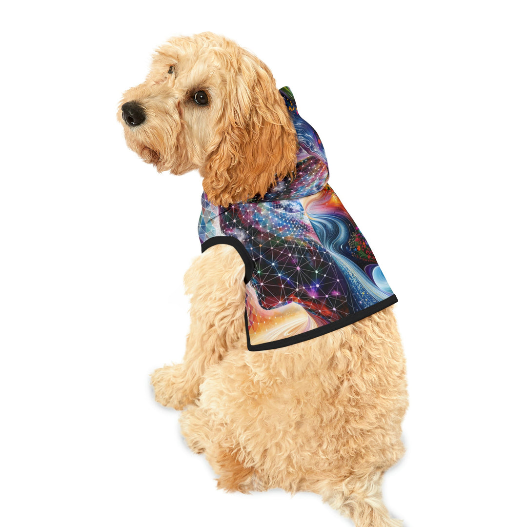 Cosmic Dream Silhouette - Pet Hoodie - Pets - g(0D·IO) - XXS - Black Rib -