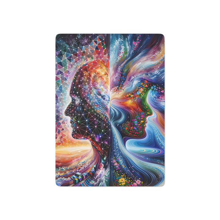 Cosmic Dream Silhouette - Poker Cards - Paper products - g(0D·IO) - 2.47" x 3.47" - White - Semi Glossy