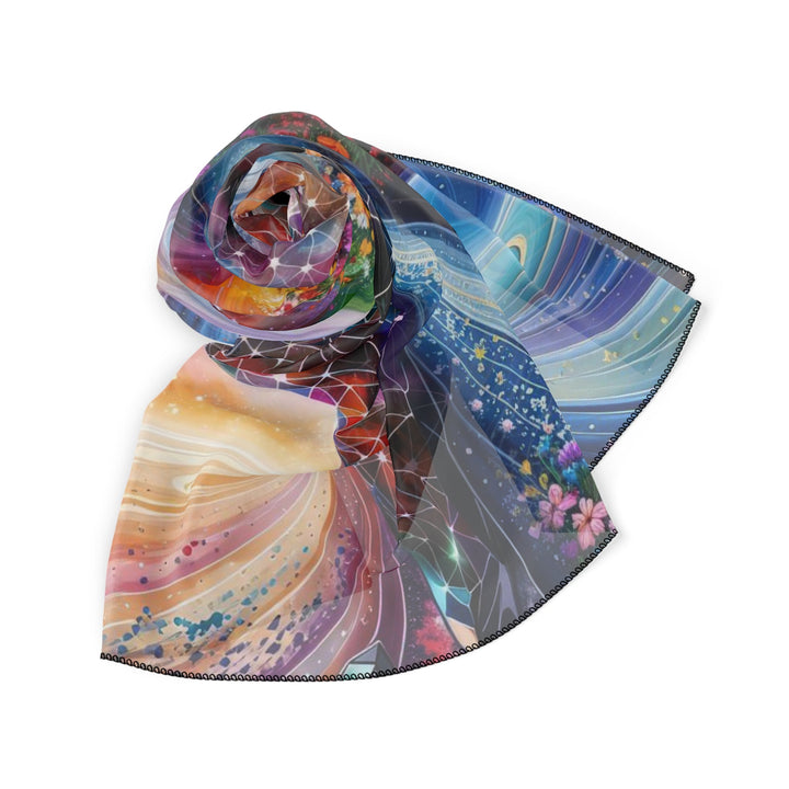 Cosmic Dream Silhouette - Poly Scarf - Accessories - g(0D·IO) - Poly chiffon - 50" × 50" -