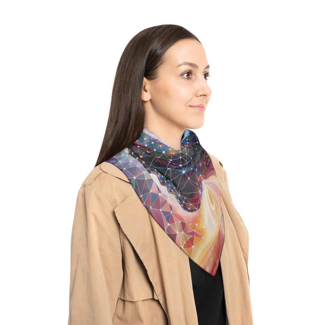 Cosmic Dream Silhouette - Poly Scarf - Accessories - g(0D·IO) - Poly chiffon - 50" × 50" -