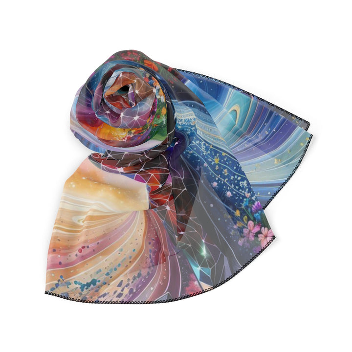 Cosmic Dream Silhouette - Poly Scarf - Accessories - g(0D·IO) - Poly chiffon - 50" × 50" -