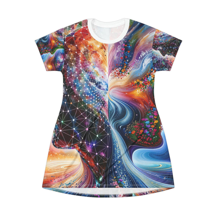 Cosmic Dream Silhouette - T-Shirt Dress - All Over Prints - g(0D·IO) - XS - -