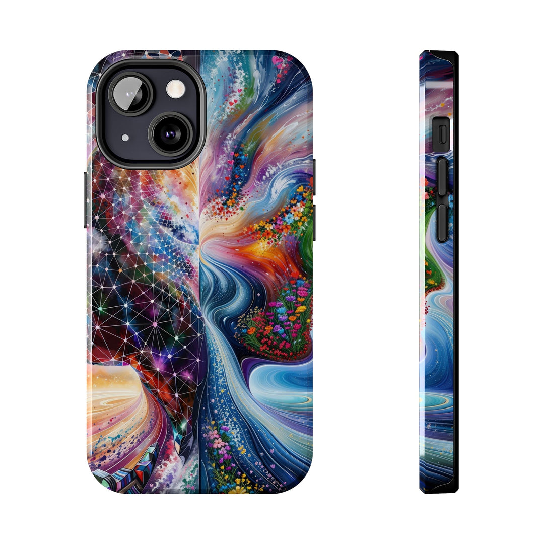 Cosmic Dream Silhouette - Tough Phone Case - Phone Case - g(0D·IO) - iPhone 13 Mini - -