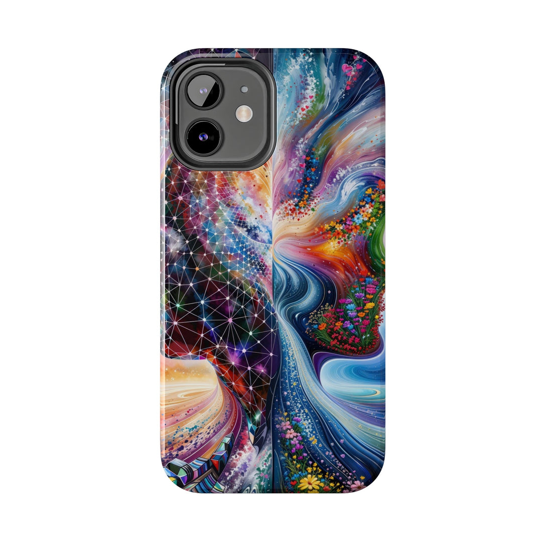 Cosmic Dream Silhouette - Tough Phone Case - Phone Case - g(0D·IO) - iPhone 13 Mini - -