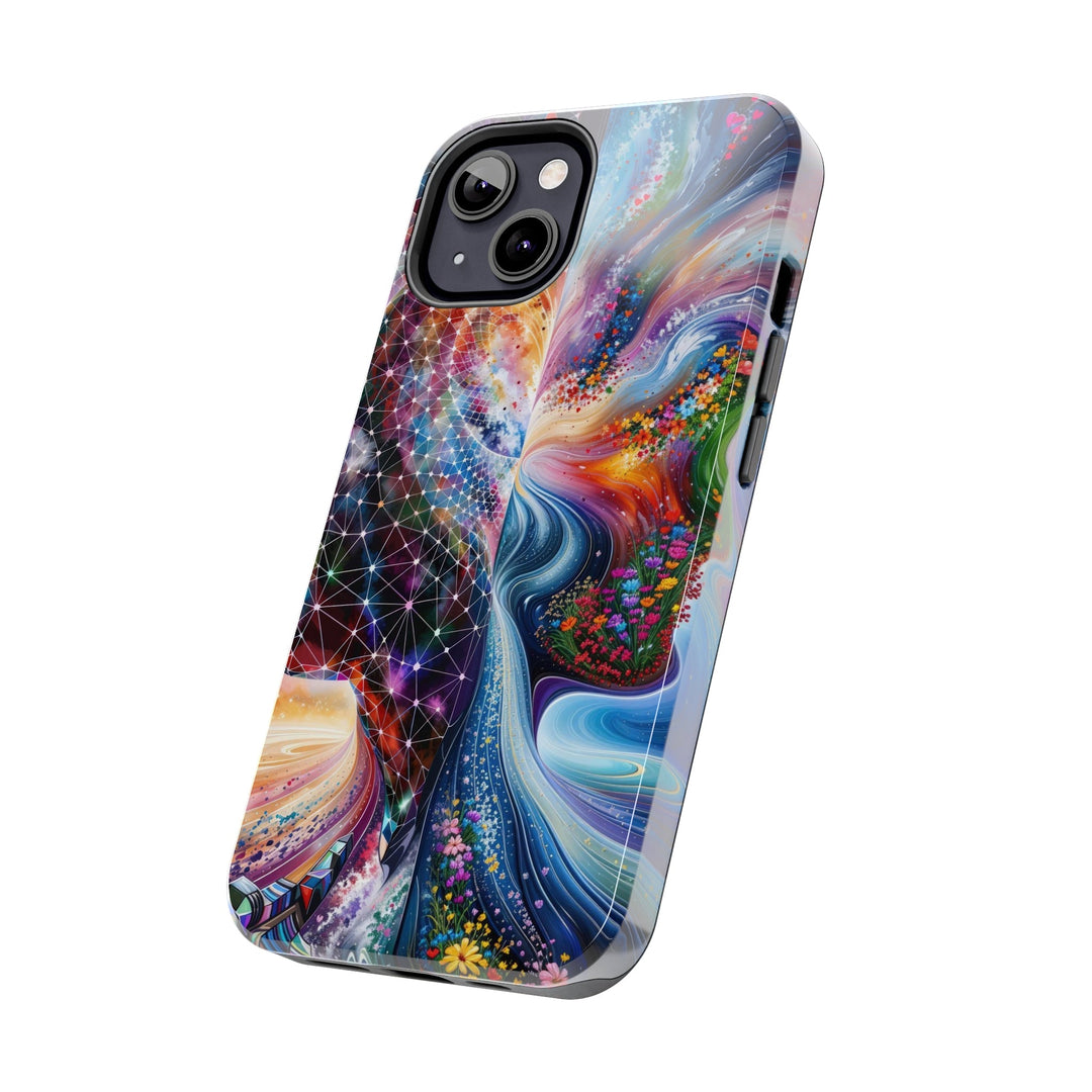 Cosmic Dream Silhouette - Tough Phone Case - Phone Case - g(0D·IO) - iPhone 13 Mini - -