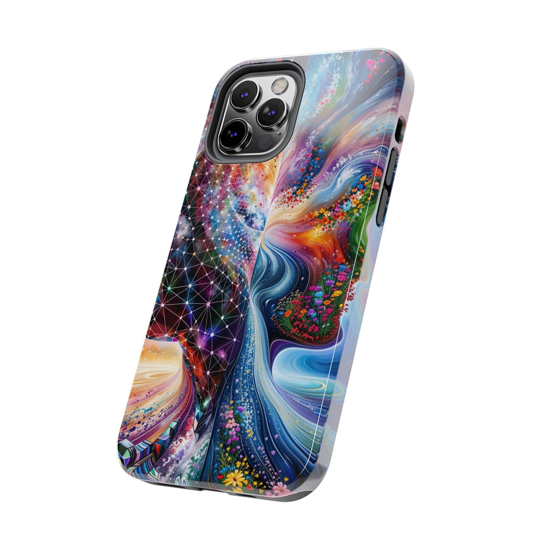 Cosmic Dream Silhouette - Tough Phone Case - Phone Case - g(0D·IO) - iPhone 13 Mini - -