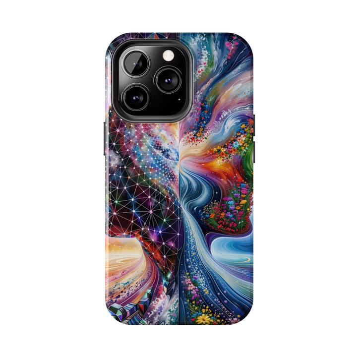 Cosmic Dream Silhouette - Tough Phone Case - Phone Case - g(0D·IO) - iPhone 13 Mini - -