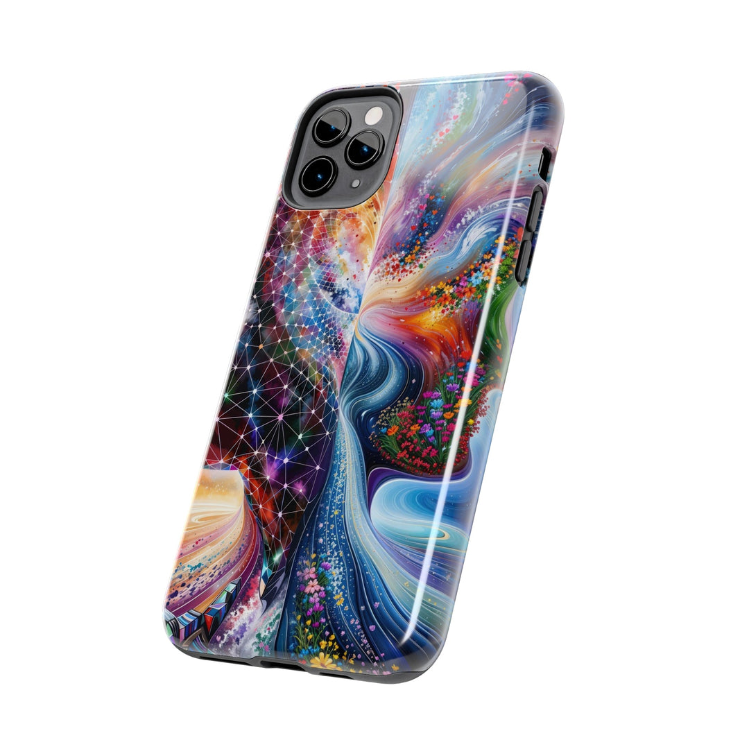 Cosmic Dream Silhouette - Tough Phone Case - Phone Case - g(0D·IO) - iPhone 13 Mini - -