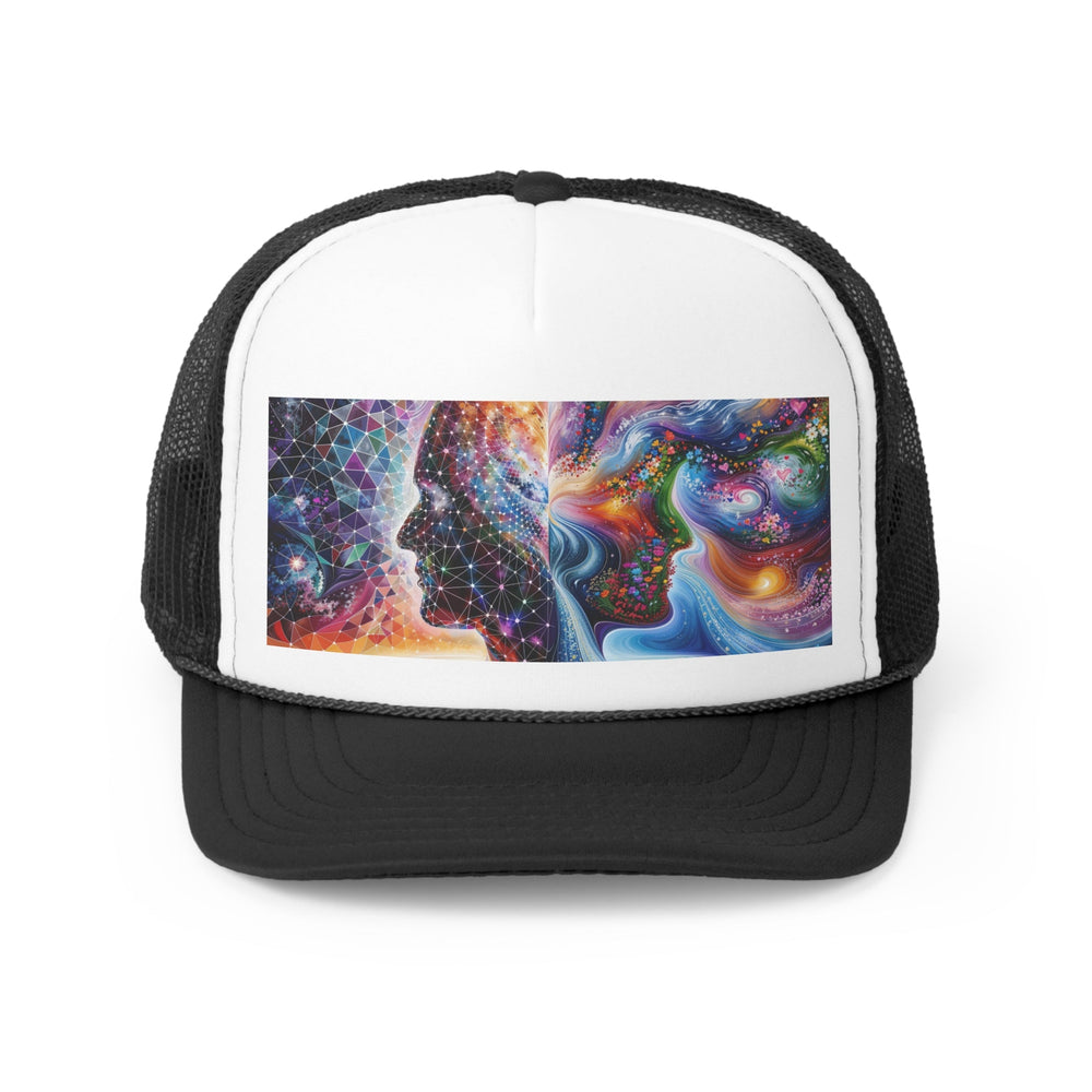 Cosmic Dream Silhouette - Trucker Hat - Hats - g(0D·IO) - Black - One size -