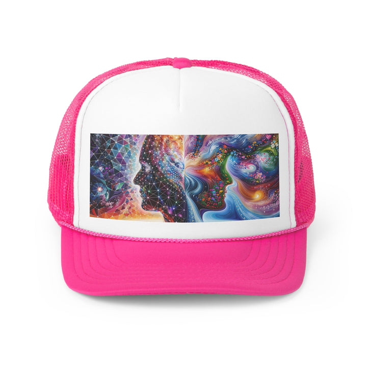 Cosmic Dream Silhouette - Trucker Hat - Hats - g(0D·IO) - Pink - One size -