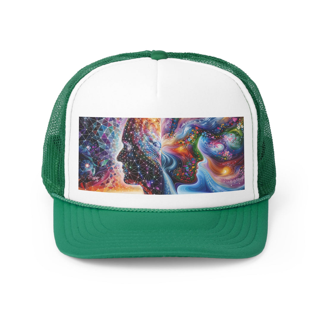 Cosmic Dream Silhouette - Trucker Hat - Hats - g(0D·IO) - Green - One size -