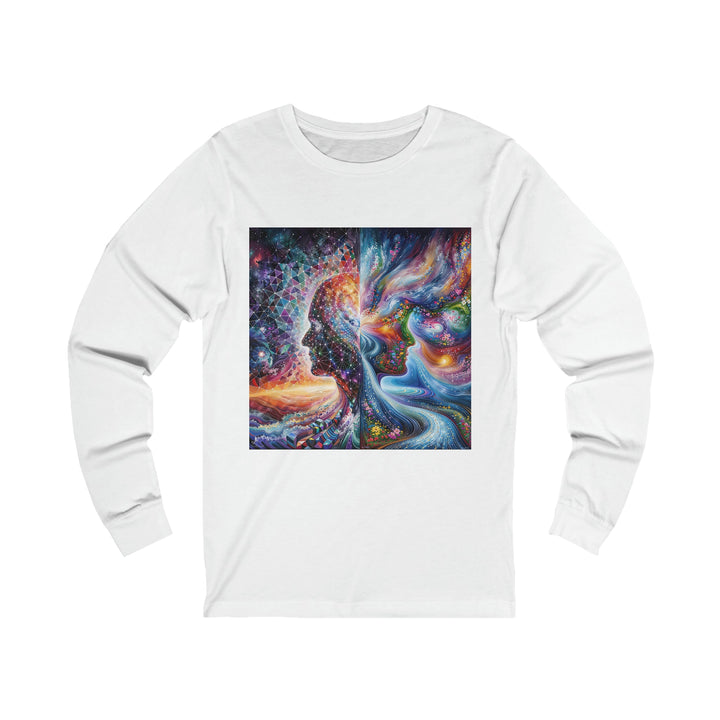 Cosmic Dream Silhouette - Unisex Jersey Long Sleeve Tee - Long-sleeve - g(0D·IO) - S - White -