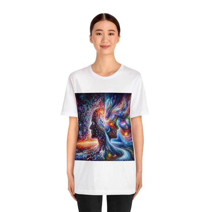 Cosmic Dream Silhouette - Unisex Jersey Short Sleeve Tee - T-Shirt - g(0D·IO) - Black - S -