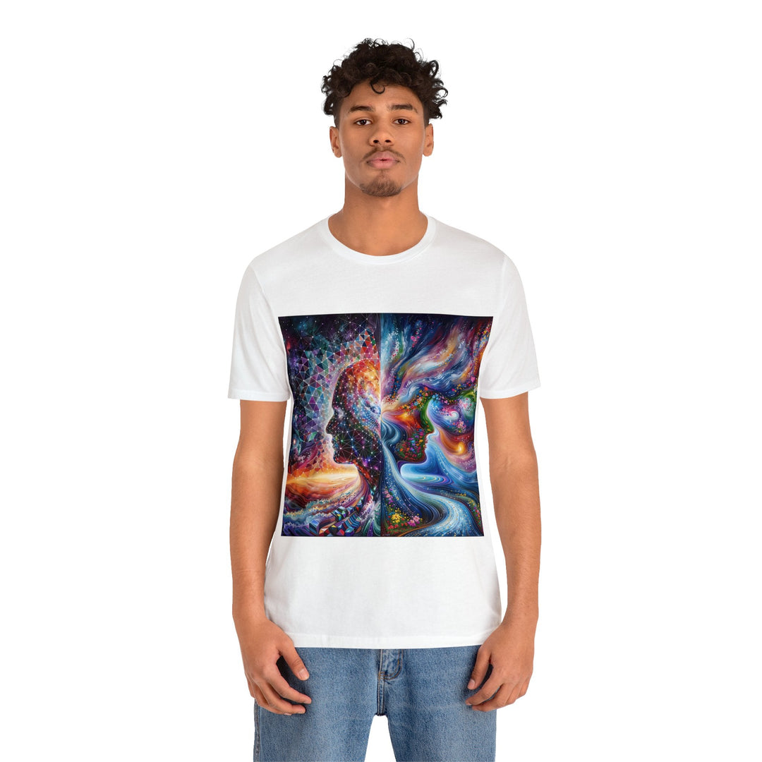 Cosmic Dream Silhouette - Unisex Jersey Short Sleeve Tee - T-Shirt - g(0D·IO) - Black - S -