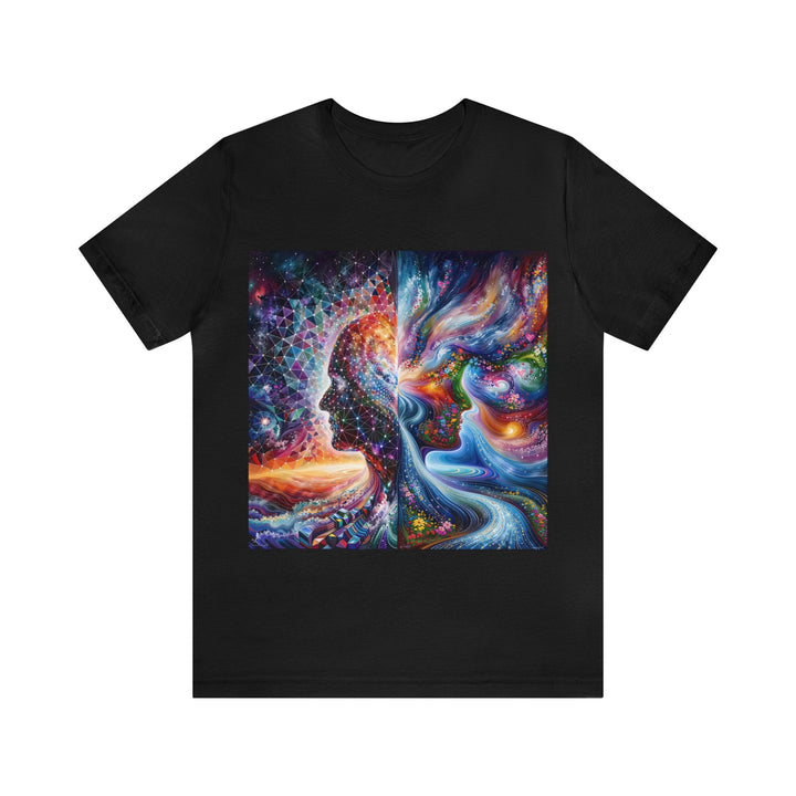 Cosmic Dream Silhouette - Unisex Jersey Short Sleeve Tee - T-Shirt - g(0D·IO) - Black - S -