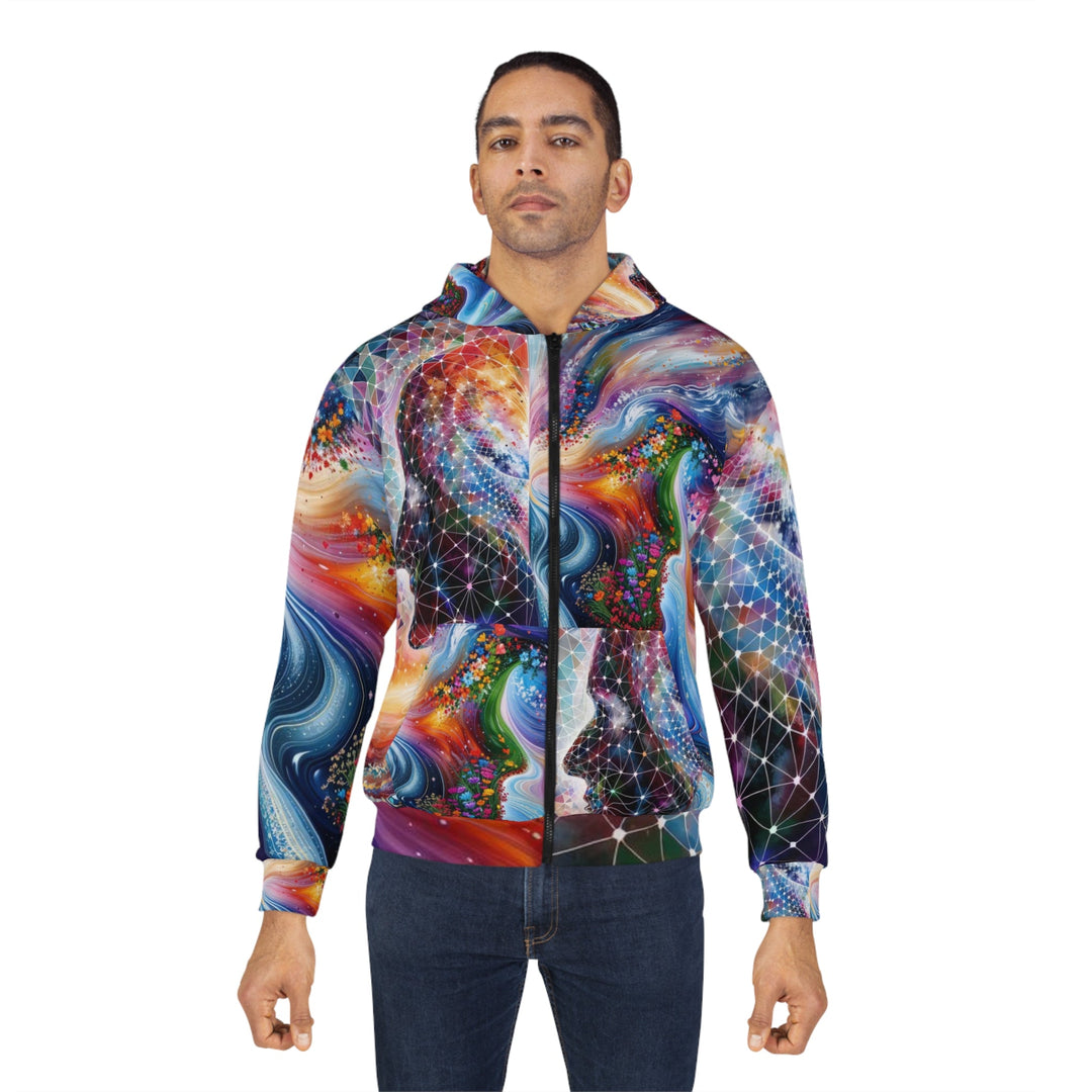 Cosmic Dream Silhouette - Unisex Zip Hoodie - All Over Prints - g(0D·IO) - XS - -