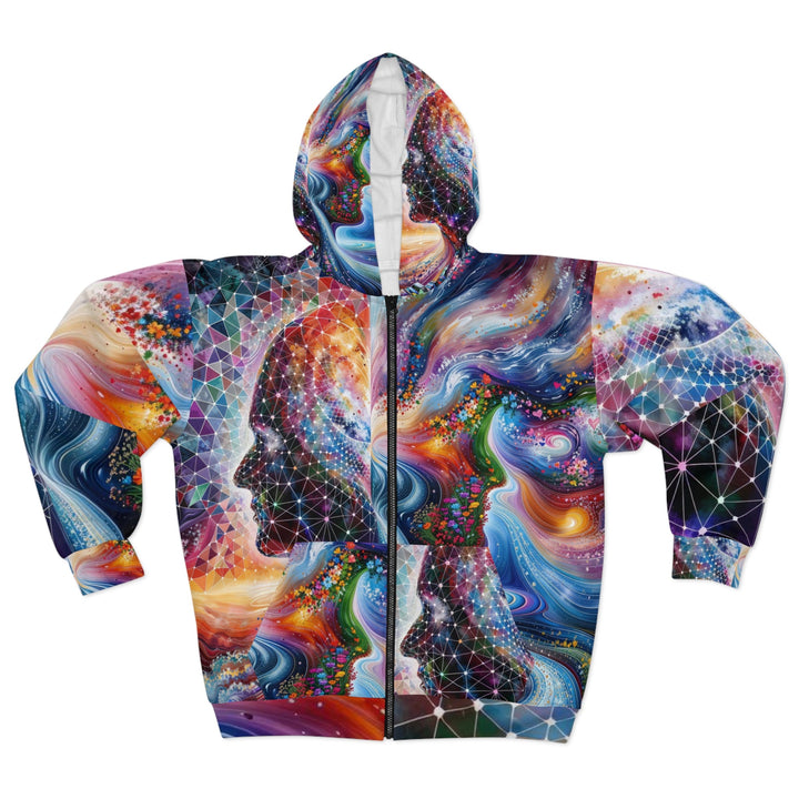 Cosmic Dream Silhouette - Unisex Zip Hoodie - All Over Prints - g(0D·IO) - XS - -