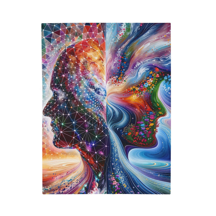 Cosmic Dream Silhouette - Velveteen Plush Blanket - All Over Prints - g(0D·IO) - 30" × 40" - -