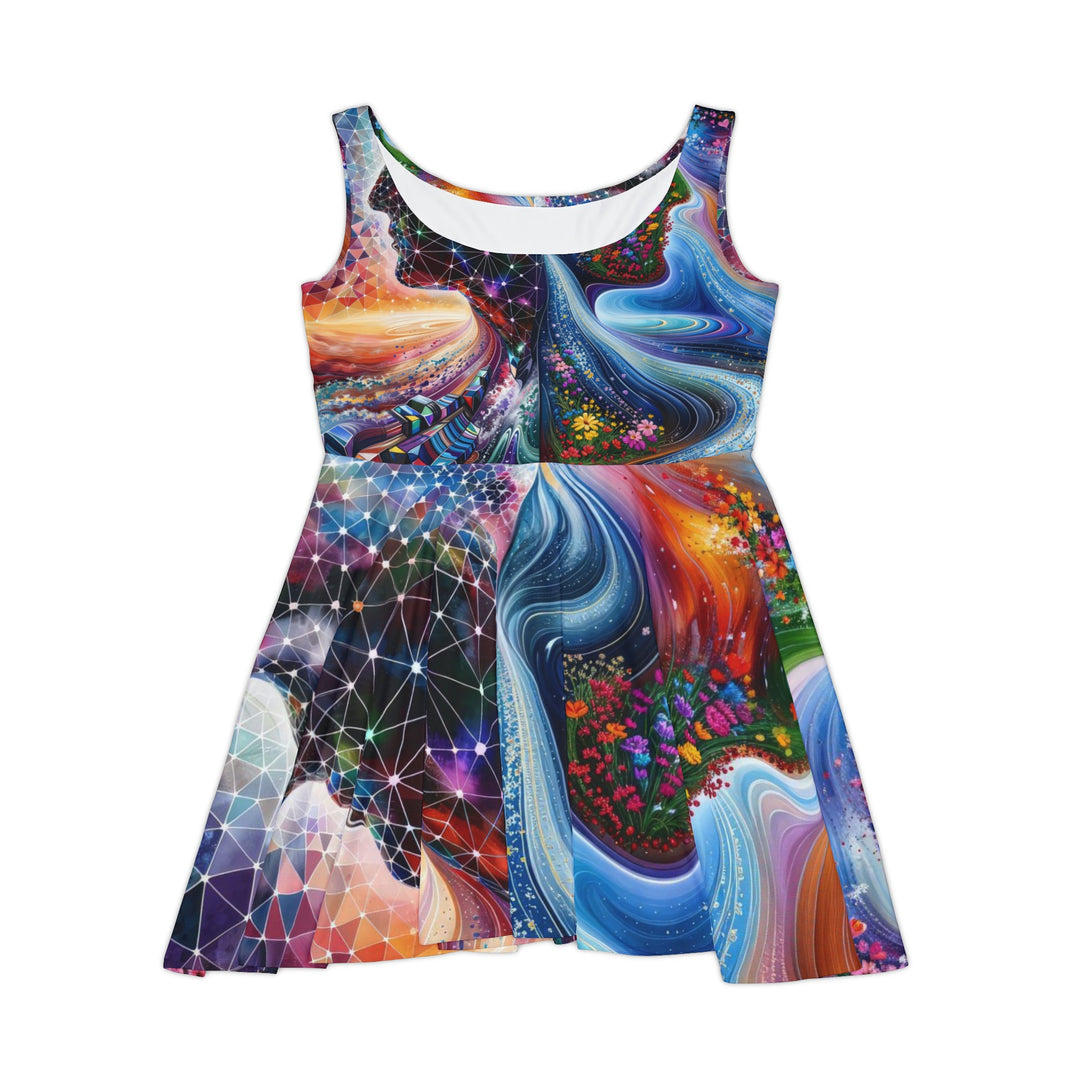 Cosmic Dream Silhouette - Women's Skater Dress - All Over Prints - g(0D·IO) - XS - -