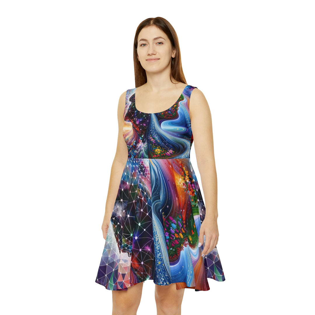 Cosmic Dream Silhouette - Women's Skater Dress - All Over Prints - g(0D·IO) - XS - -