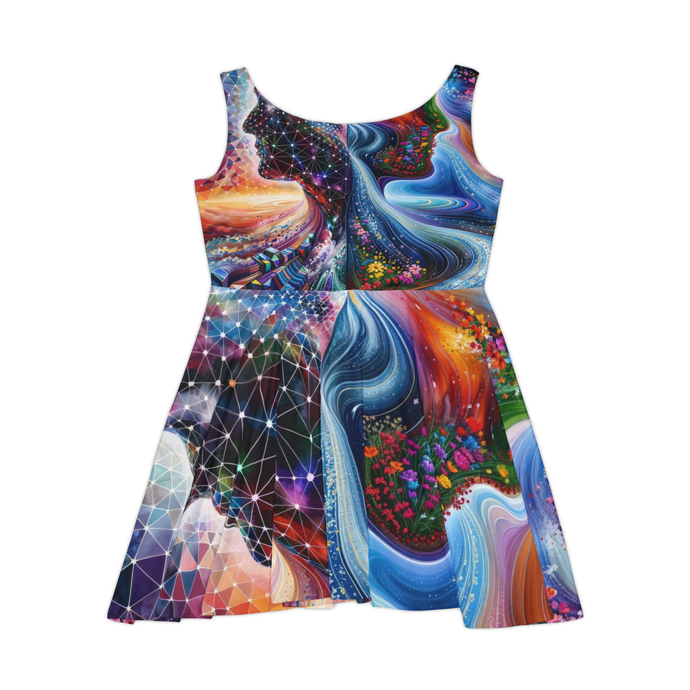 Cosmic Dream Silhouette - Women's Skater Dress - All Over Prints - g(0D·IO) - XS - -