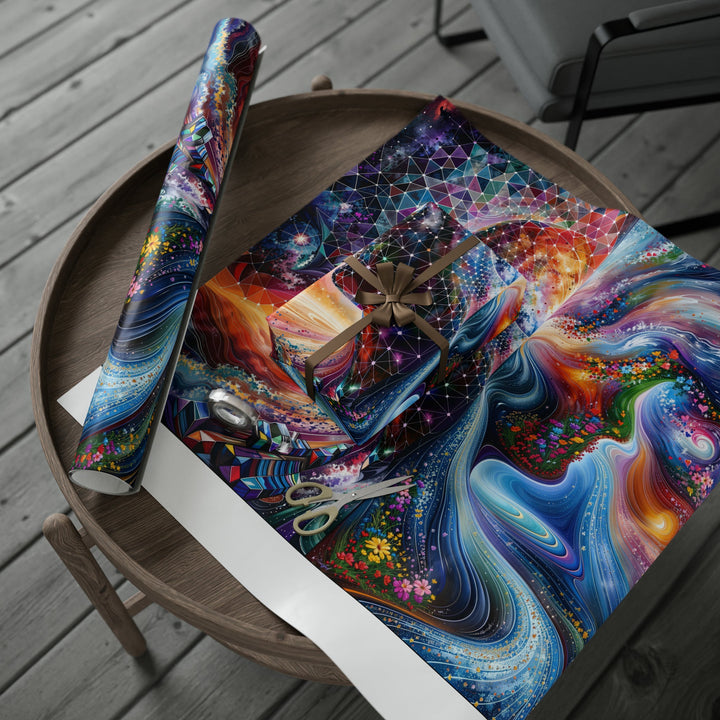 Cosmic Dream Silhouette - Wrapping Paper - Home Decor - g(0D·IO) - 30" x 180" - Matte -