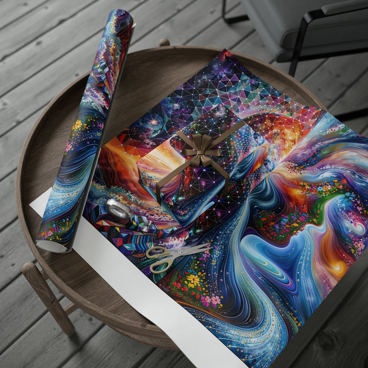 Cosmic Dream Silhouette - Wrapping Paper - Home Decor - g(0D·IO) - 30" x 180" - Matte -
